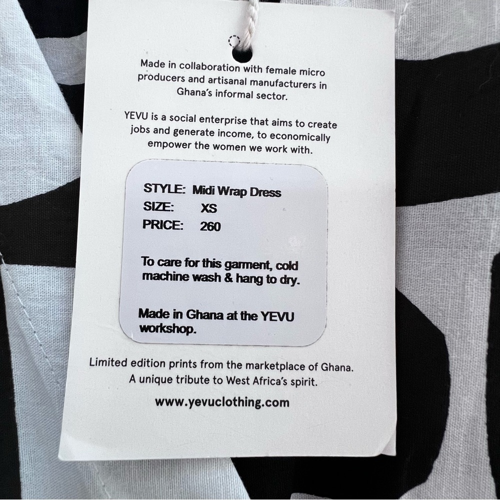 Yevu midi wrap dress XS NWT - Picture 4 of 5